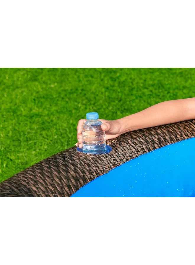 Bestway Bestway Family Pool Tru Print Wicker 231x178x53cm