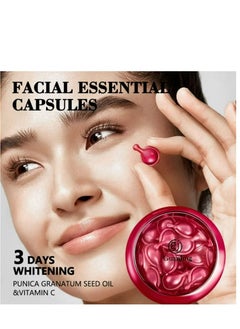 GUANJING Natural face Vitamin c vitamin e oil Punica Granatum Whitening Facial Serum Capsules For All Skin Types  - Image 2