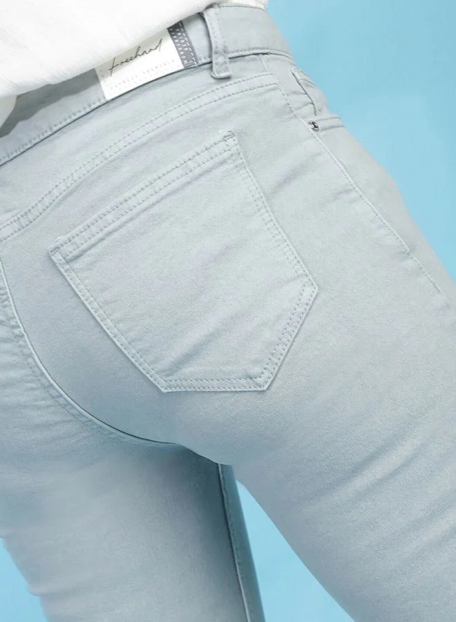 Freehand  Women Skinny Fit Solid Mid Rise Jeans  | Best Price UAE