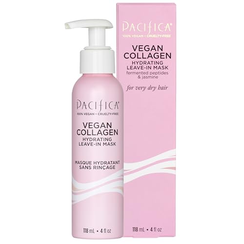 Pacifica Vegan Collagen Leave-In Repair Hair Mask – Leave-In Conditioner Treatment for Dry Damaged Hair, Hydrating Hair Repair Mask to Strengthen, Reduce Breakage & Split Ends Vegan & Cruelty-Free 4oz - Image 1