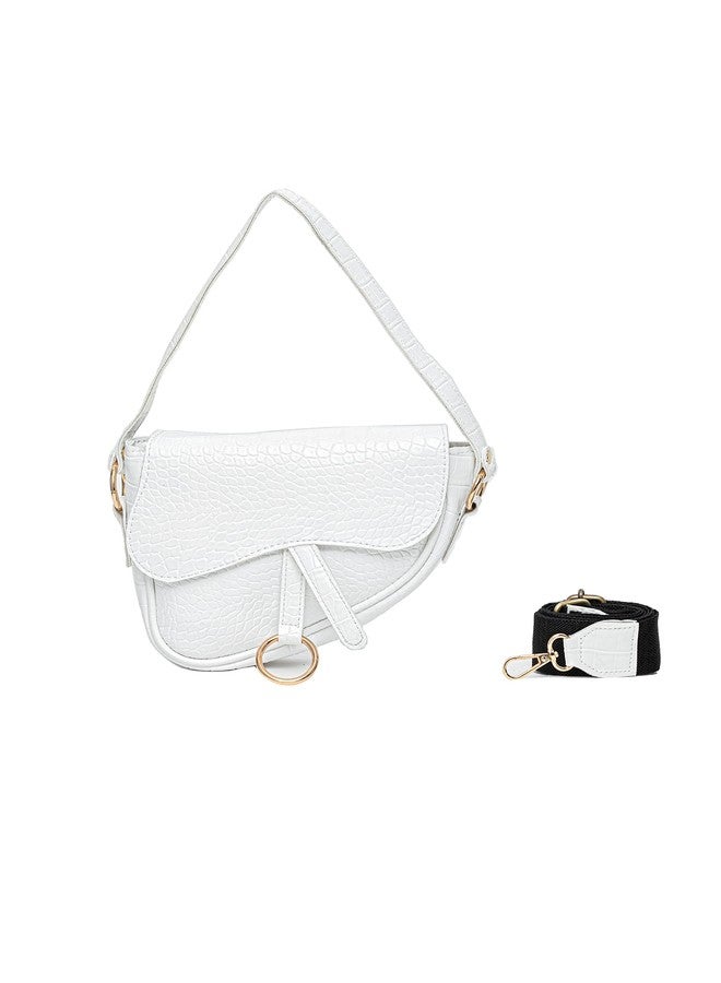 DESPACITO Saddle Croco Sling Bag - Image 1