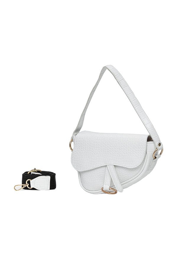 DESPACITO Saddle Croco Sling Bag - Image 3