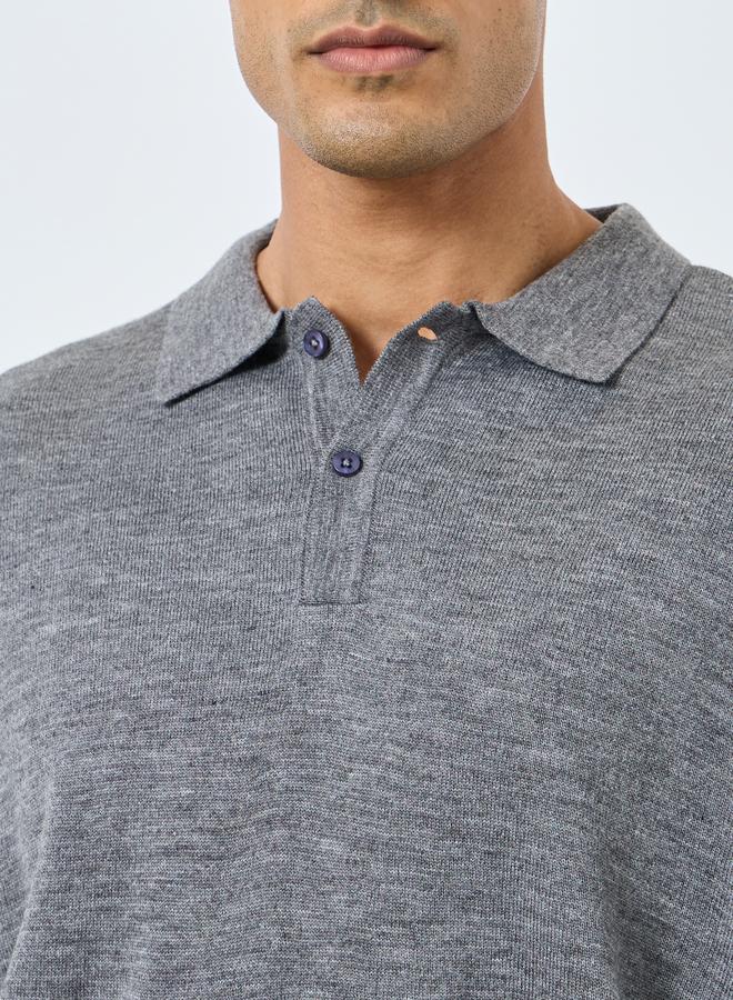 ستايلي سويتر بولو محبوك بقصة مريحة - Image 3