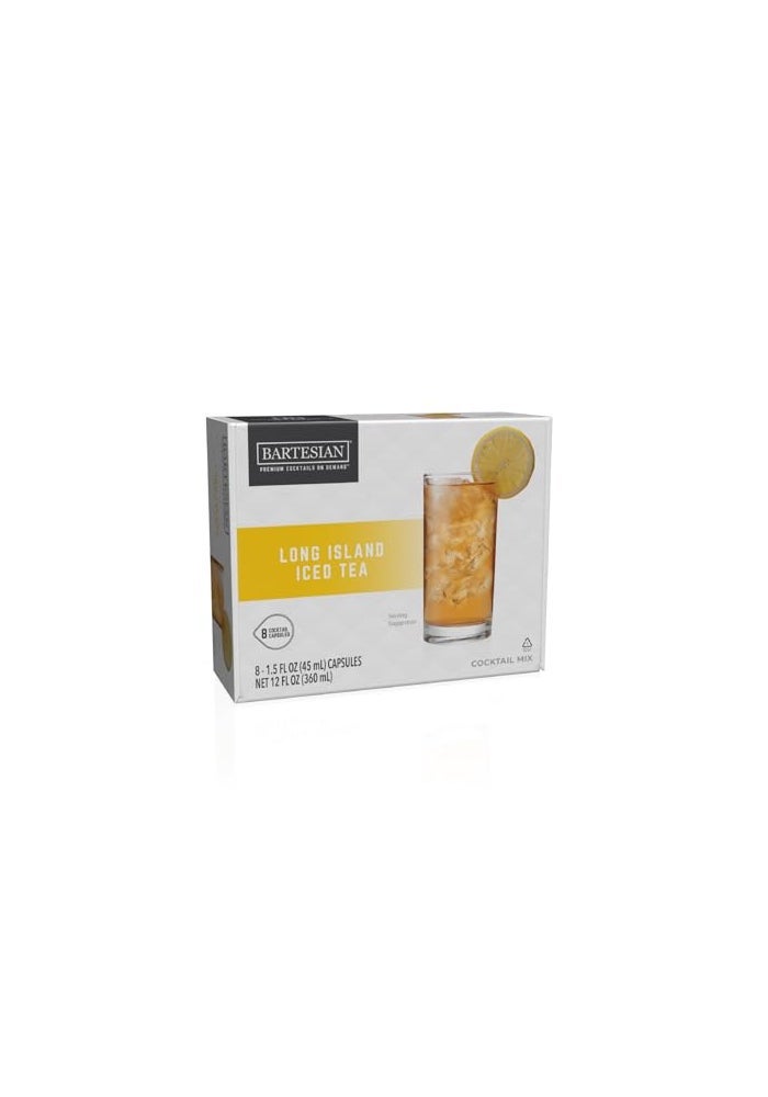 Bartesian Long Island Iced Tea Cocktail Mixer Capsules for Cocktail Machine – Pack of 8