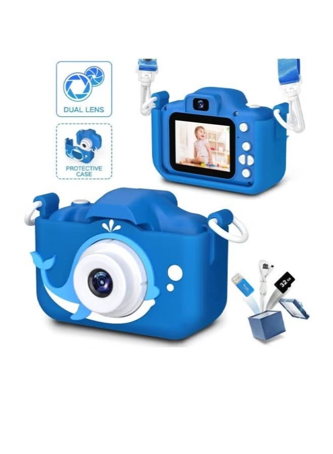 Dreamzon Kids Digital Camera With Cartoon Protective Cover Mini Video Camera For Boy Girl Mini Waterproof Photography Video Camera - Image 1