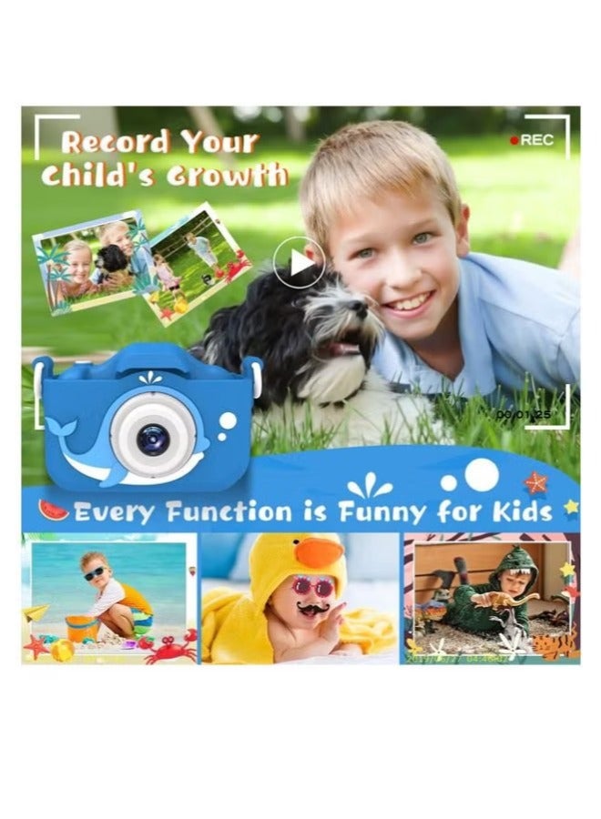 Dreamzon Kids Digital Camera With Cartoon Protective Cover Mini Video Camera For Boy Girl Mini Waterproof Photography Video Camera - Image 2