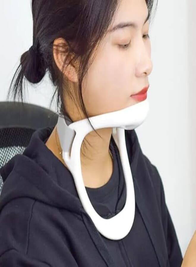 "Adjustable Neck Traction Support: Say Goodbye to Neck Pain and Enjoy Total Comfort on Amazon!" - Generic