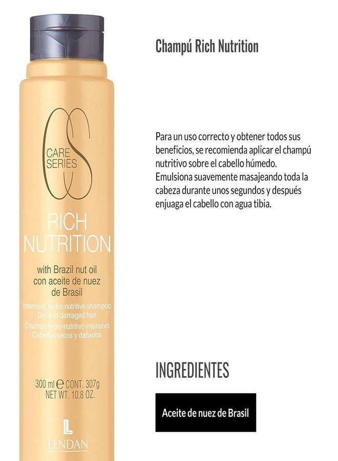 Lendan - Nourishing Shampoo - Rich Nutrition - 300 ml - with Brazil Nut Oil - Deep Hair Hydration - Rebuilds the Hair Cuticle - Softer and Shinier Hair - Image 4