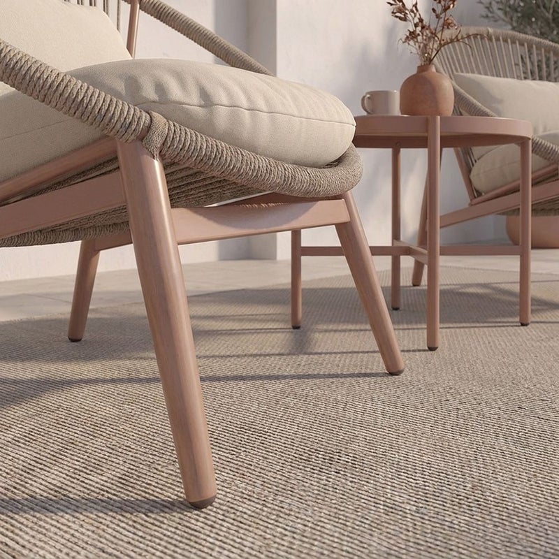 DANUBE HOME Belarus Balcony Set - Mocha Beige | 2 Pieces | Outdoor - Image 4
