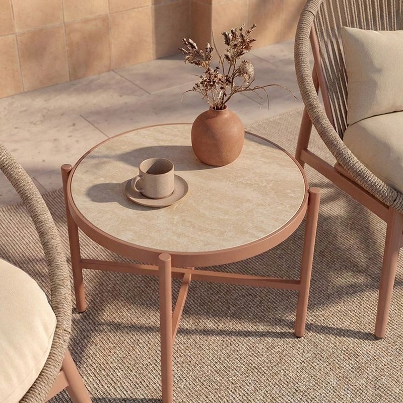 DANUBE HOME Belarus Balcony Set - Mocha Beige | 2 Pieces | Outdoor - Image 5