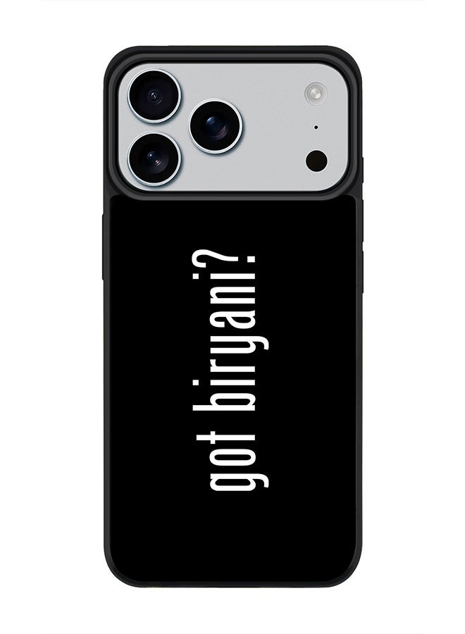 Stylizedd iPhone 17 Pro Max Case, [Compatible with MagSafe] Slim Magnetic cover Phone Case iPhone 17 Pro Max -Got Biryani? - Image 1