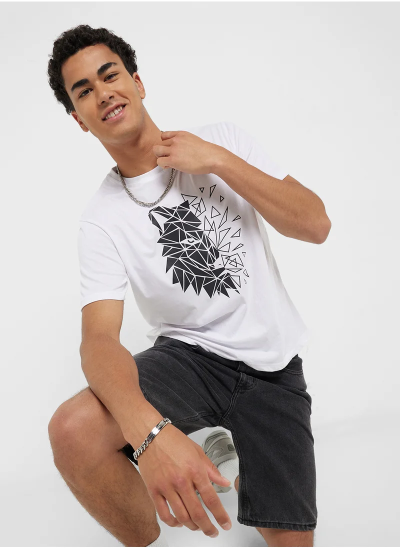 سفنتي فايف Crew Neck T-Shirt