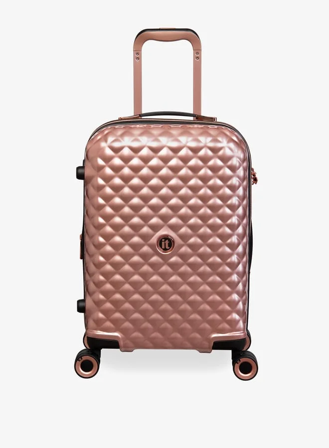 it Women Textured Hardcase Luggage Trolley Bag with Retractable Handle
