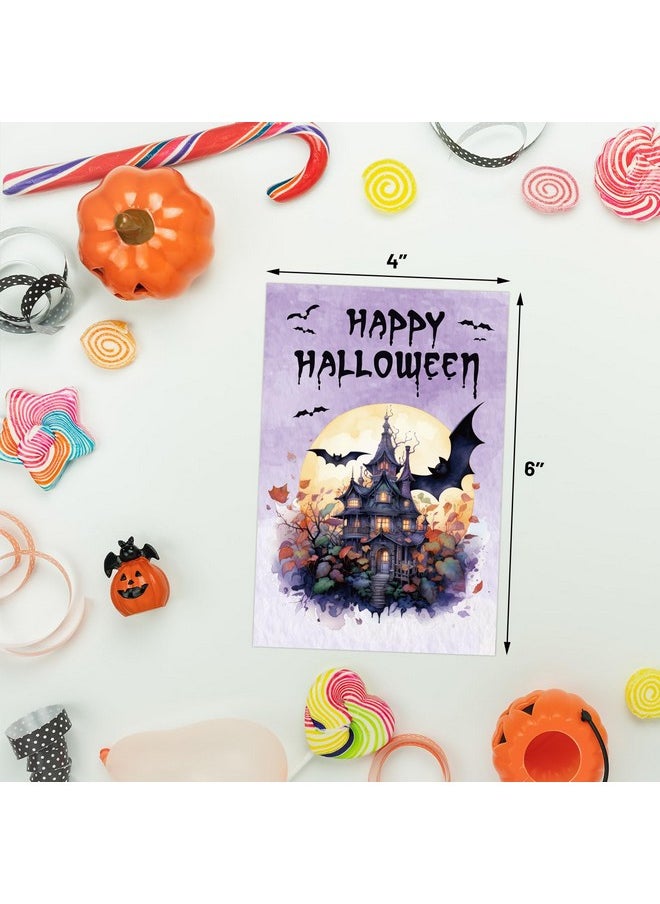 ceiba tree - 24Pack Halloween Cards Trick Or Treat Assortment Cards Halloween Greeting Card Bulk With Envelopes For Classroom Home Office Business - Image 1