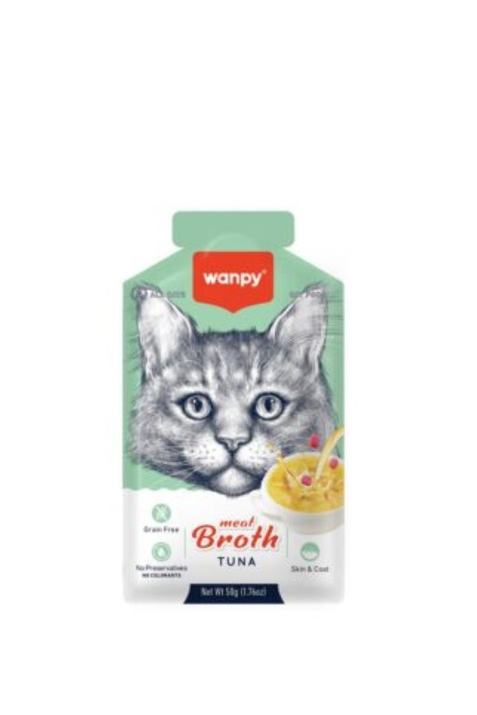 Wanpy Meat Broth Tuna for Cats (50gm) – 1Box 12pcs