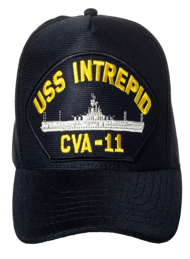 EC USS Intrepid CVA-11 HAT - Navy Blue - Veteran Owned Business - Image 1