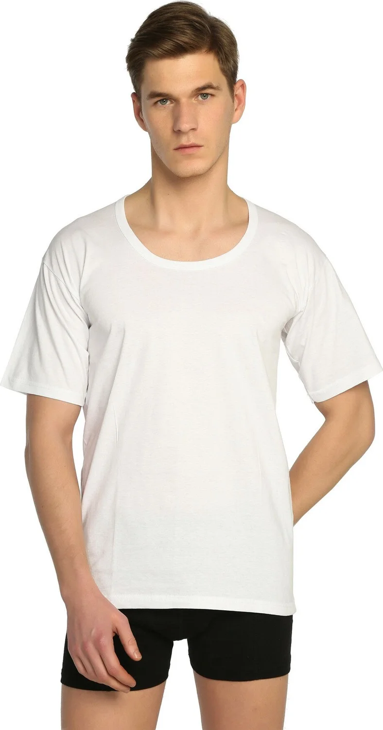 توتكو Men's Combed Cotton Crew Neck Undershirt 3 Pack