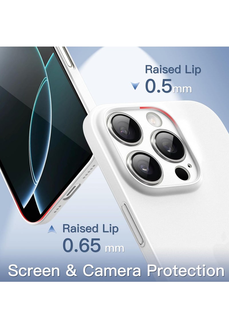 JAJEEK Ultra-Slim Case (0.35mm Thin) for iPhone 16 Pro 6.3 Inch – Full Camera Lens Protection, Lightweight Matte Finish Polypropylene (Titanium White), Sleek & Durable Design - Image 4