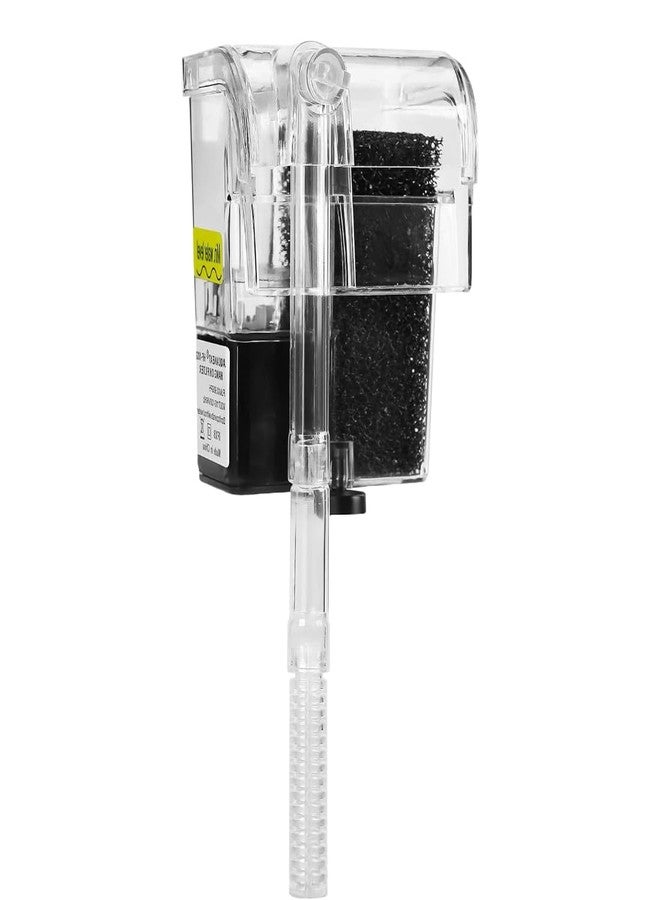 Scroll Store Mini Transparent Hang on Back Filter LY-401 | 2.5W, 250L/Hr | Compact Aquarium Hang on Filter for Small Fish Tanks & Bowls - Image 1