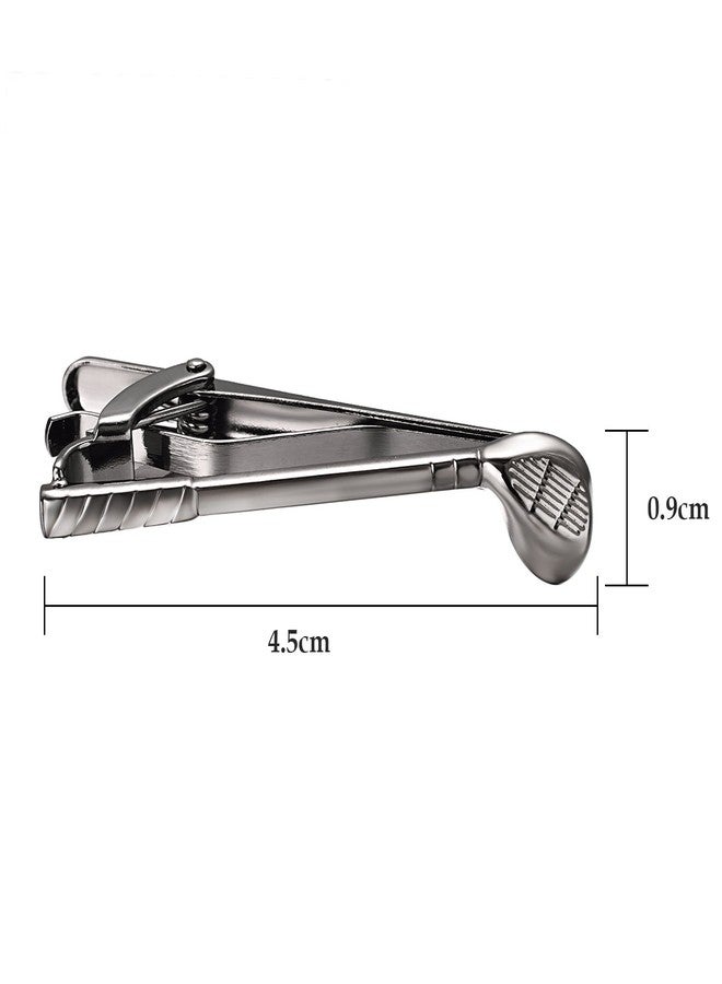 Yoursfs Black Golf Club Tie Clip for Men Cool Novelty Tie Pin Personalized Skinny Tie Bar - Image 2