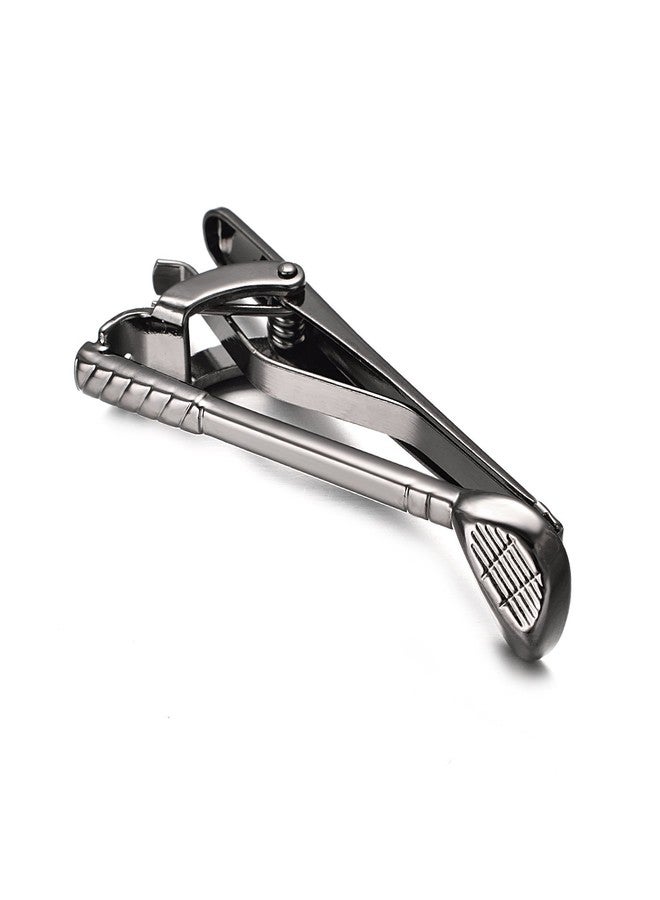 Yoursfs Black Golf Club Tie Clip for Men Cool Novelty Tie Pin Personalized Skinny Tie Bar - Image 4