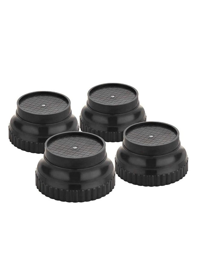 Oblivion Round Base Stand 4 Pc - Bed Height Increaser Riser Support for Heavy Furniture, Sofas, Washing Machines, Fridges, and Refrigerators, Adjustable Extender to Raise for Better Support - Image 1