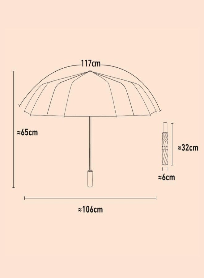 Morbrix Umbrella for Men and Women - Automatic 3 Fold Windproof with Travel Cover with Auto Open and Close (Maroon) - Image 2