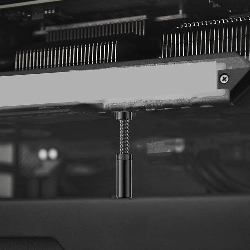 Medium Black GPU Support Brace Metal Graphics Card Stand Jack Design Stable PC Setup - Image 4