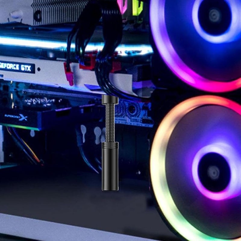 Medium Black GPU Support Brace Metal Graphics Card Stand Jack Design Stable PC Setup - Image 3