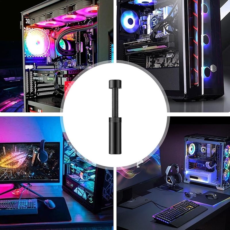 Medium Black GPU Support Brace Metal Graphics Card Stand Jack Design Stable PC Setup - Image 5