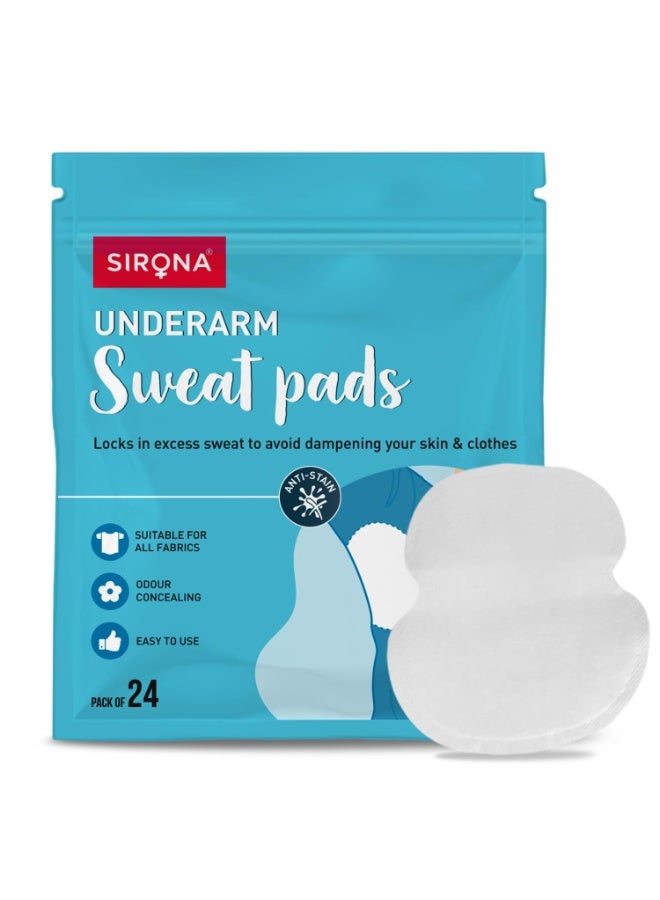 Sirona Underarm Sweat Pads 24 Pcs - Image 1