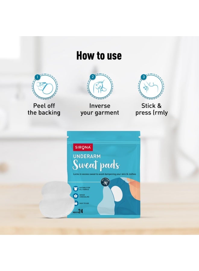 Sirona Underarm Sweat Pads 24 Pcs - Image 4