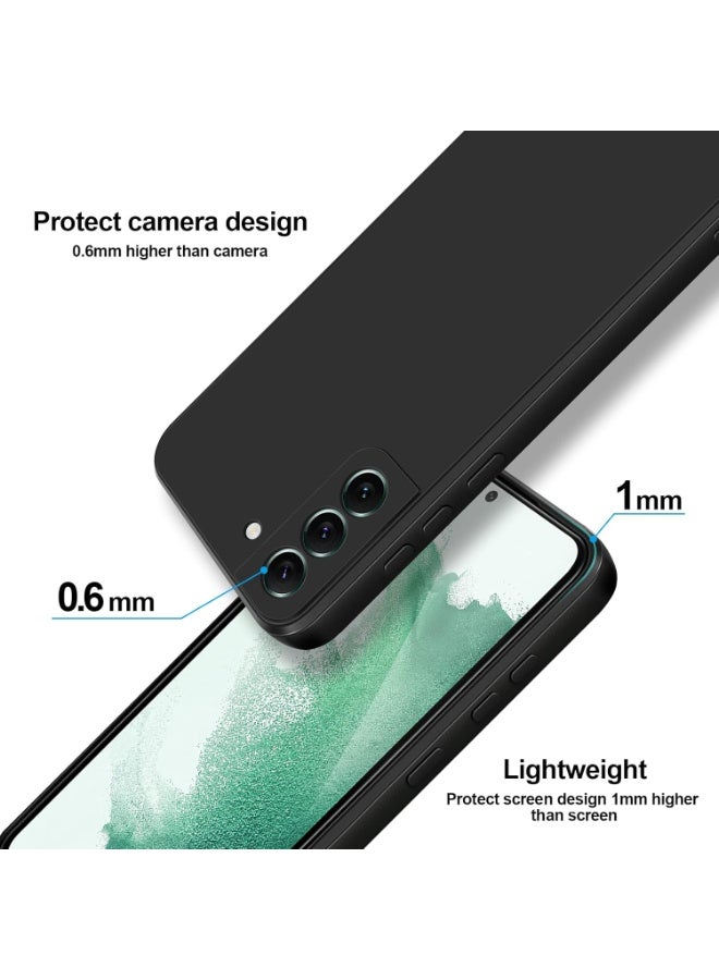MUDISO Samsung Galaxy S22 5G Full Body Silky Soft Touch Phone Case with Camera Protection,Shockproof Cover with Microfiber Lining For Samsung Galaxy S22 5G - Image 3