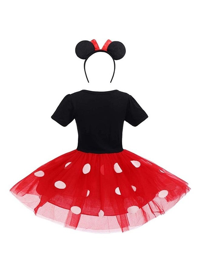 High-Quality Princess Party Comfortable Costume Dress with Hairband for Girls 100cm - Image 1