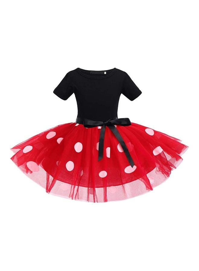 High-Quality Princess Party Comfortable Costume Dress with Hairband for Girls 100cm - Image 2