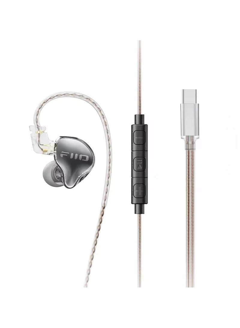 FiiO JD10 Hi-Fi Dual Cavity Design IEM Dynamic Driver Polymer Composite Diaphragm Type-C Cable - Image 1
