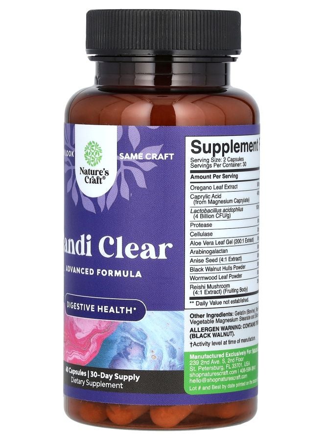 Nature's Craft Candi Clear 60 Capsules - Image 2