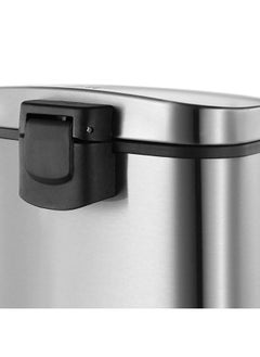 EKO Fingerprint Resistant Soft Closing Stainless Steel Step Bin Silver 35 L EK9209MT-35L  - Image 2