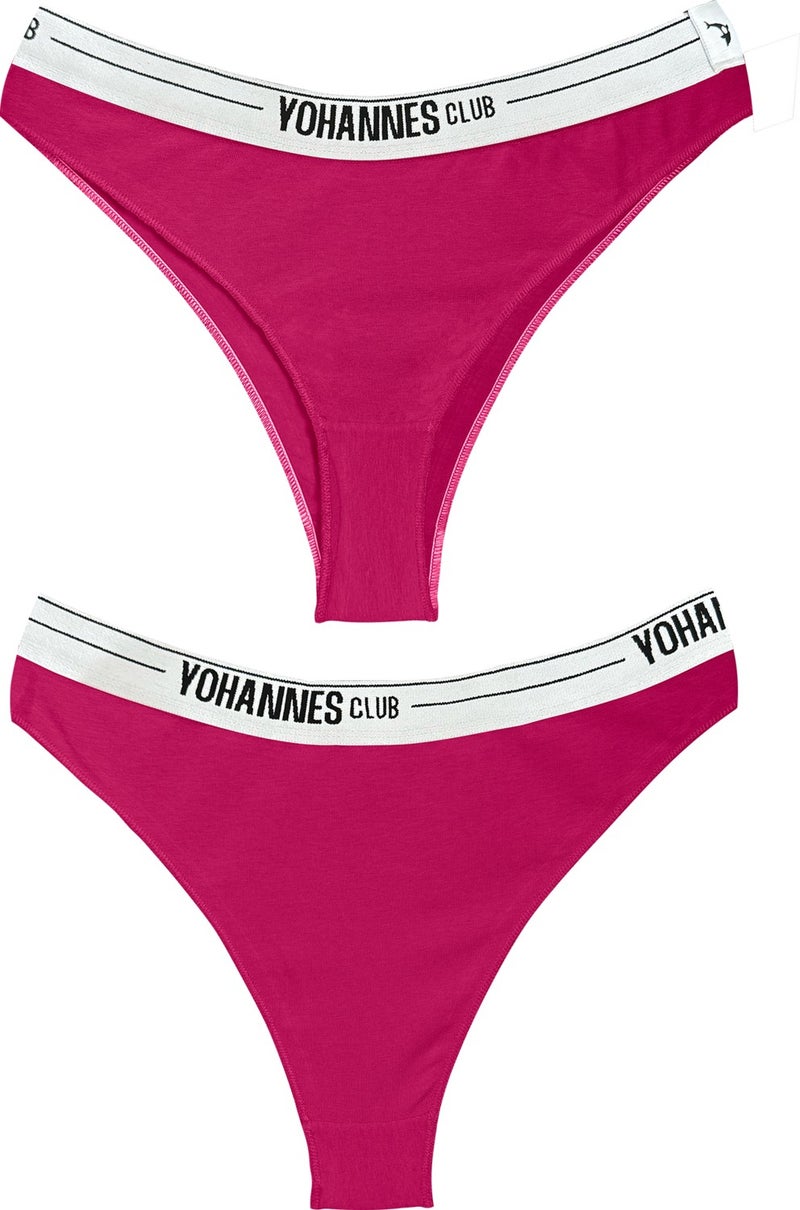 Yohannes Club Yohannesclub Women's Underwear Set(B. Bra-Brazilian), Pink/Fuchsia - Image 4