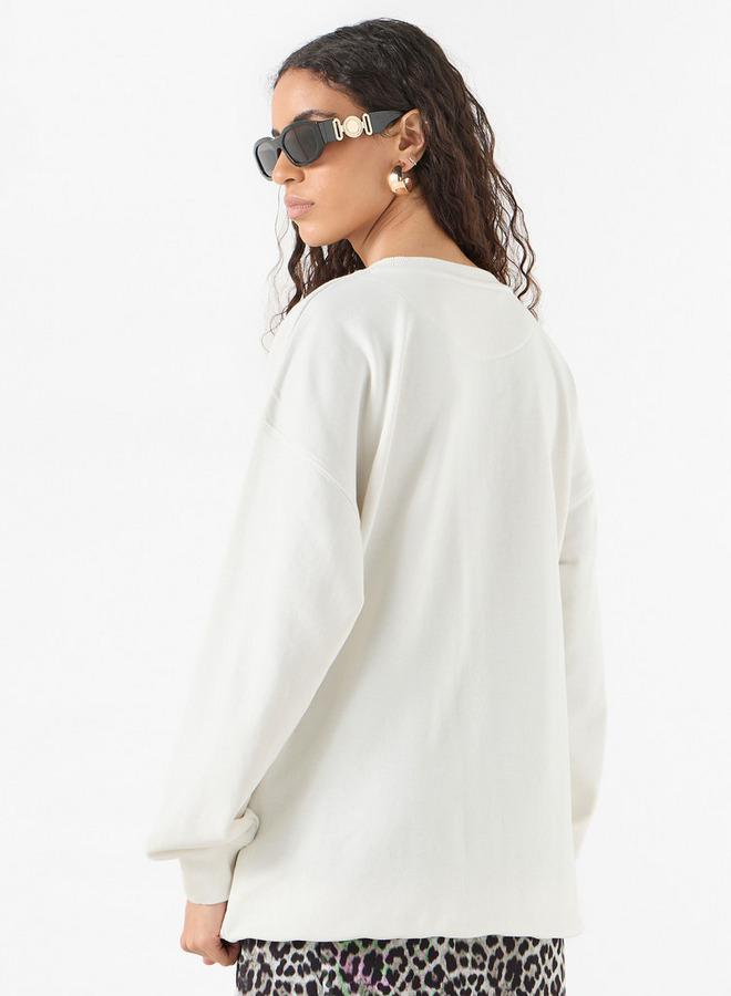 اس بي كاركترز سويت شيرت بأكمام طويلة وطبعات - Image 3