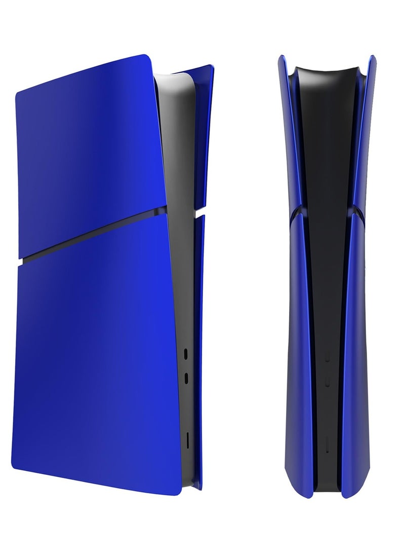 سوني كوبوريشن حافظة لوحات وحدة التحكم ذات الإصدار الرقمي النحيف من PS5 لاستبدال محرك الأقراص الضوئية النحيف PS5، ملحقات هيكل اللوحة الصلبة المضادة للسقوط (أزرق) - Image 1