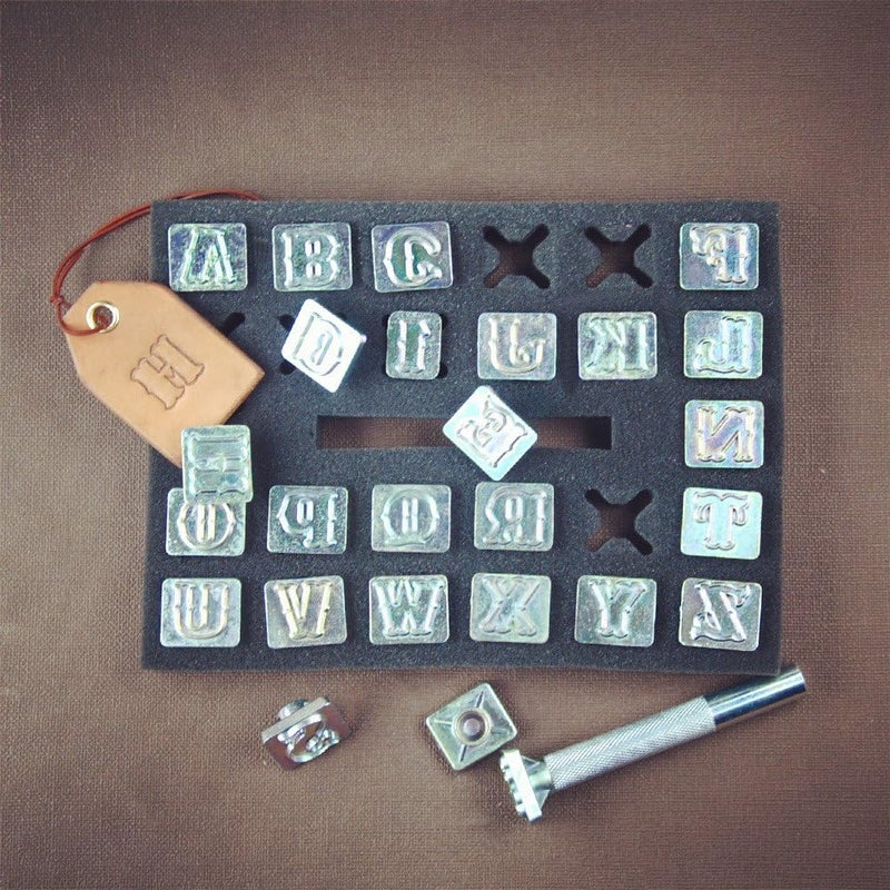 OWDEN Professional 27 Pieces Alphabet Stamp Tool Set for Leathercraft (3/4 Inch, 19 mm Tall), Leather Stamp Tools. - Image 5