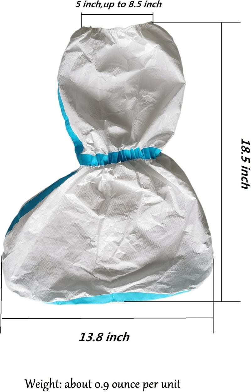 ZMDREAM Pack of 120 Disposable Hazmat Boot and Shoe Covers Knee High Long Booties White (White_Pack of 120) - Image 5