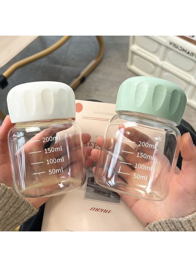 NIBEMINENT Mini Portable Milk Tea Measuring Cup High Borosilicate Glass Explosion-Proof High Temperature Resistance  - Image 3