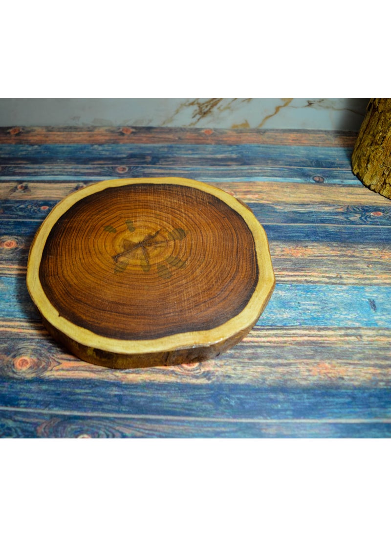 Egypt Antiques - Handmade wood circle, 100% natural colors, treated with olive oil - Image 1