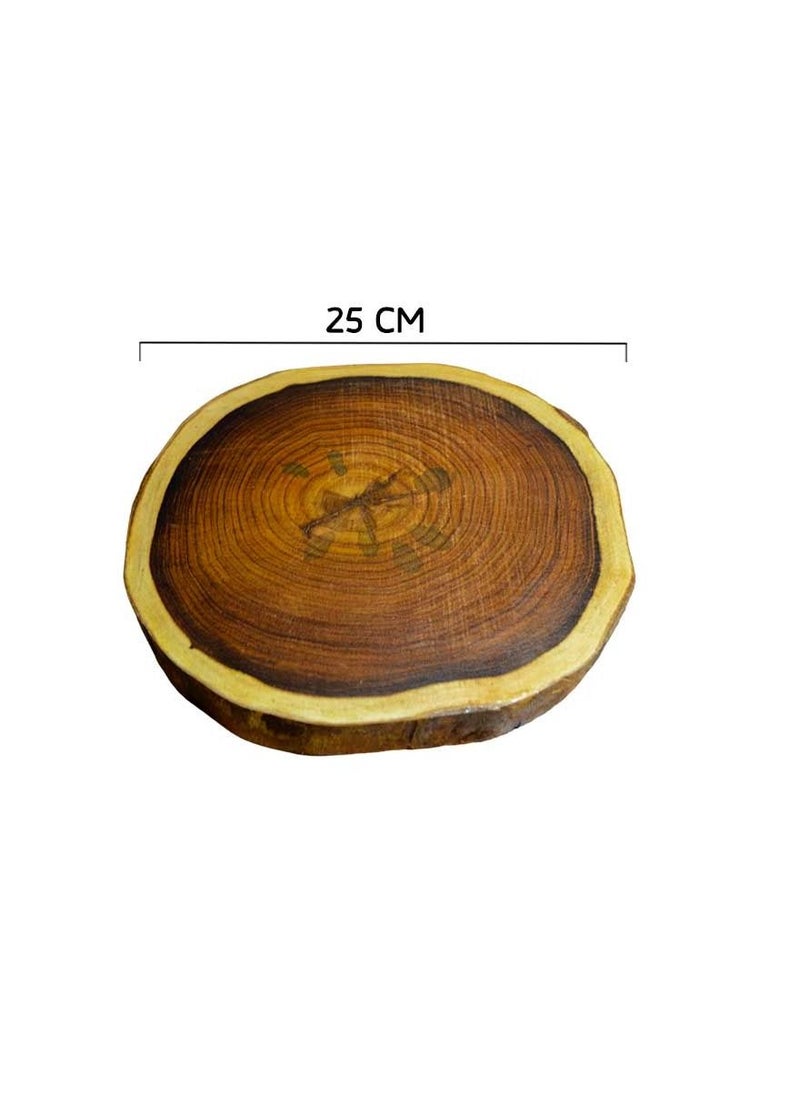 Egypt Antiques - Handmade wood circle, 100% natural colors, treated with olive oil - Image 1