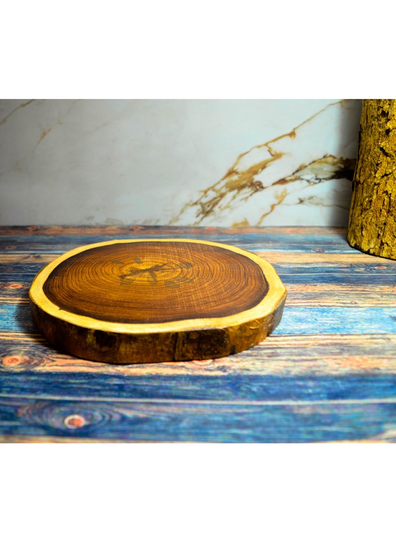 Egypt Antiques - Handmade wood circle, 100% natural colors, treated with olive oil - Image 1