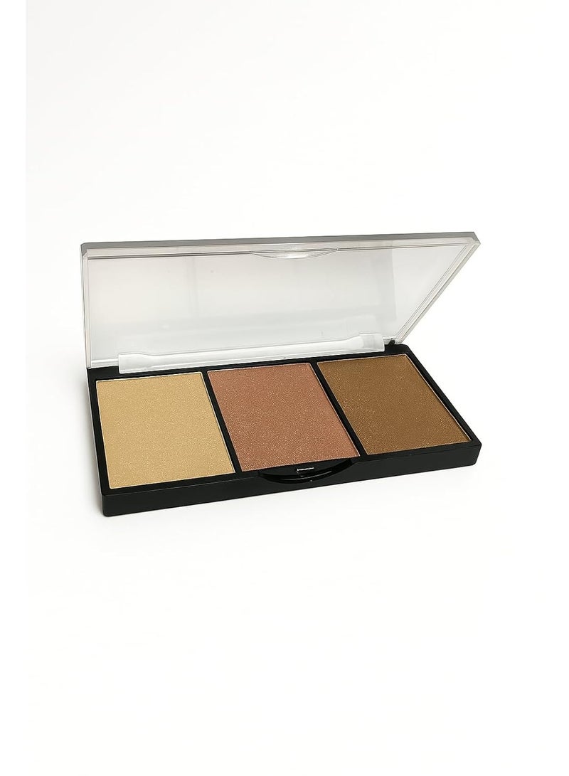 MAKE UP FOR LIFE Pro-Countour 3 in 1 Highlighter Palette 15g - Image 1