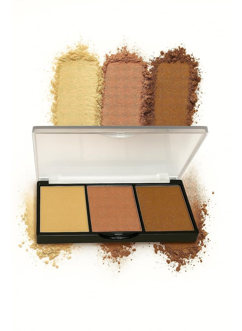 MAKE UP FOR LIFE Pro-Countour 3 in 1 Highlighter Palette 15g - Image 3