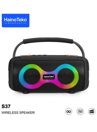 Haino Teko S37 Portable Wireless Speaker With RGB Light Display For Indoor and Outdoor Black - pzsku/ZA441E260B1E39D7FBA65Z/45/_/1729325551/3cb3d370-a7bf-4561-8c65-c4045e67dec7